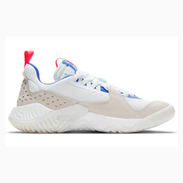 White / Blue / Red Nike Delta Running Shoes Women's Air Jordan | JD-519GF