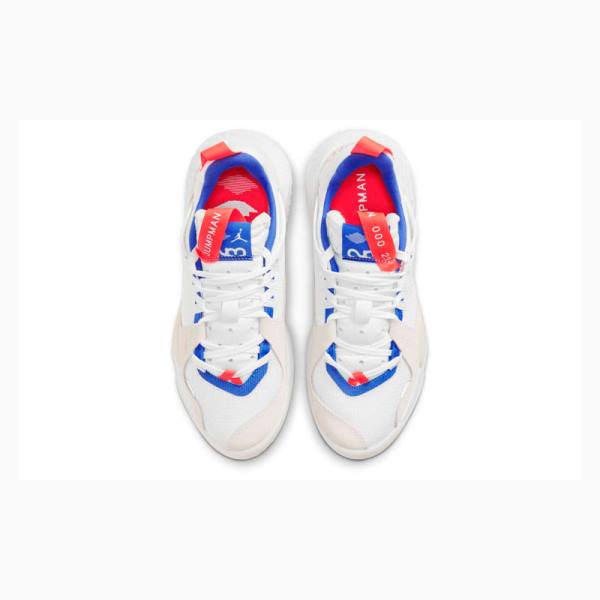 White / Blue / Red Nike Delta Running Shoes Women's Air Jordan | JD-519GF