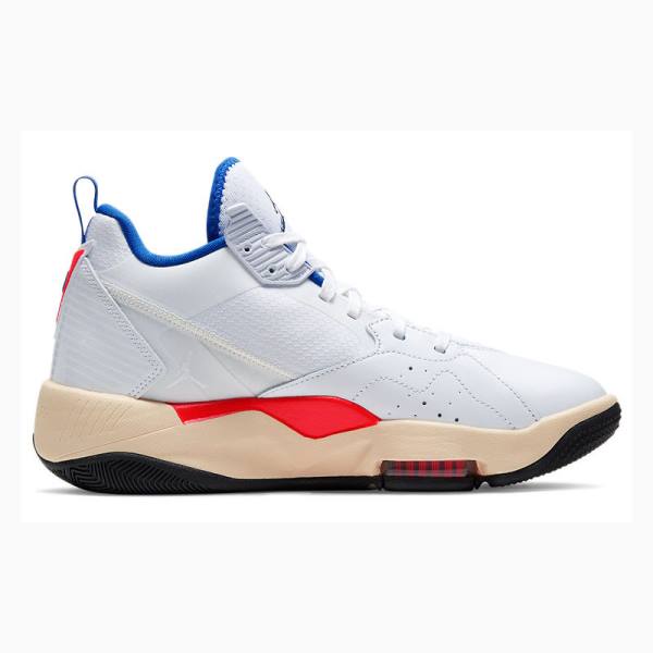 White / Blue / Red Nike Zoom 92 Ultramarine Basketball Shoes Women's Air Jordan | JD-874YN