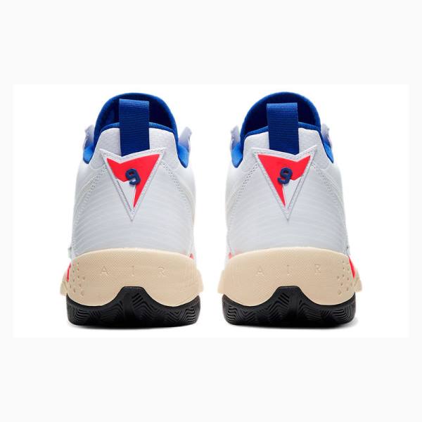 White / Blue / Red Nike Zoom 92 Ultramarine Basketball Shoes Women's Air Jordan | JD-874YN