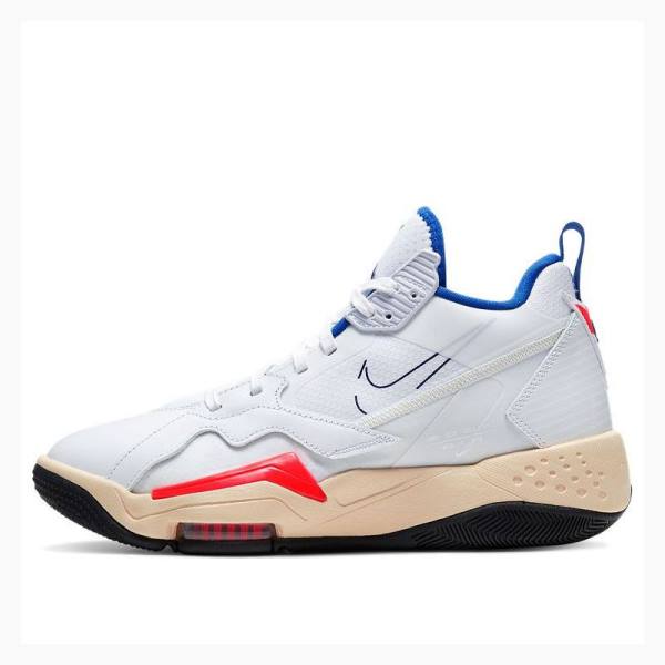 White / Blue / Red Nike Zoom 92 Ultramarine Basketball Shoes Women\'s Air Jordan | JD-874YN