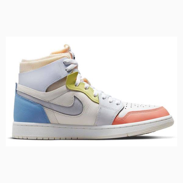 White / Blue / Red Nike Zoom Air CMFT To My First Coach Basketball Shoes Men's Air Jordan 1 | JD-594MH