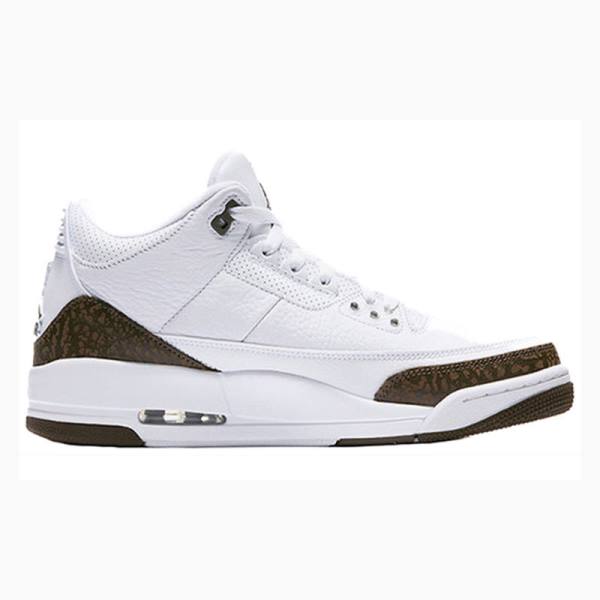 White / Brown Nike Retro Mocha Basketball Shoes Men's Air Jordan 3 | JD-258YC