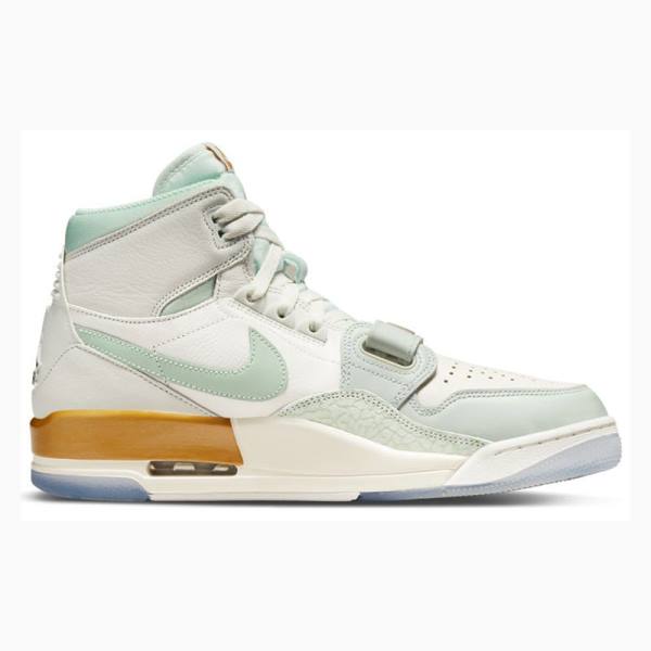 White / Green / Gold Nike Legacy 312 CNY Basketball Shoes Men's Air Jordan | JD-305SV