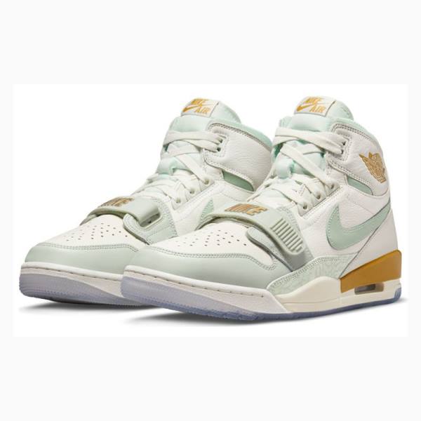 White / Green / Gold Nike Legacy 312 CNY Basketball Shoes Men's Air Jordan | JD-305SV