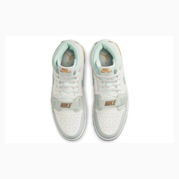 White / Green / Gold Nike Legacy 312 CNY Basketball Shoes Men's Air Jordan | JD-305SV