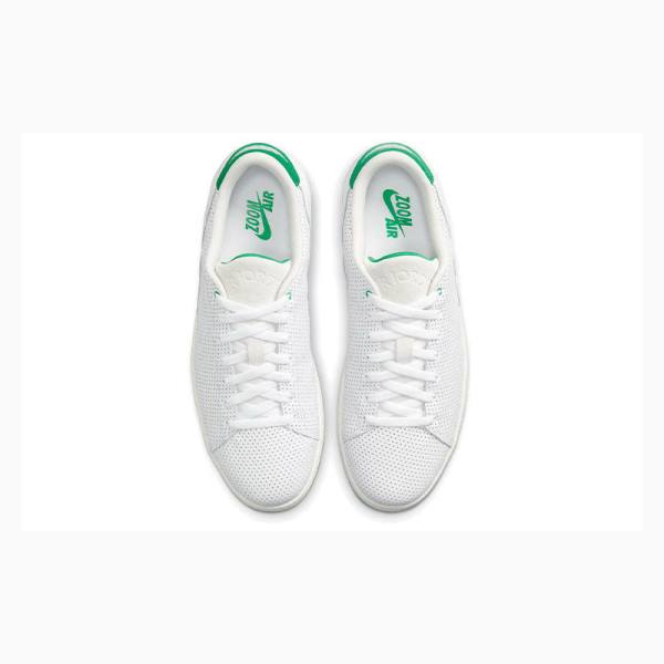 White / Green Nike Centre Court Basketball Shoes Men's Air Jordan 1 | JD-387BT