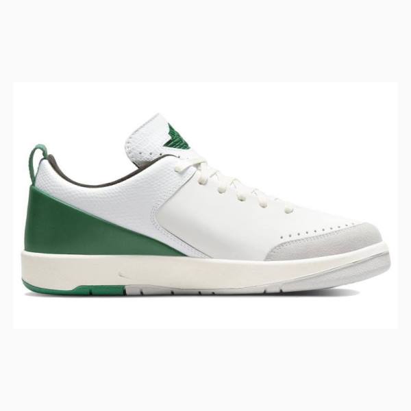 White / Green Nike Low x Nina Chanel Abney Malachite Sneakers Men's Air Jordan 2 | JD-736KA