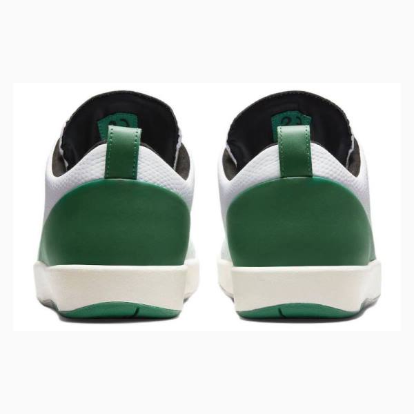 White / Green Nike Low x Nina Chanel Abney Malachite Sneakers Men's Air Jordan 2 | JD-736KA