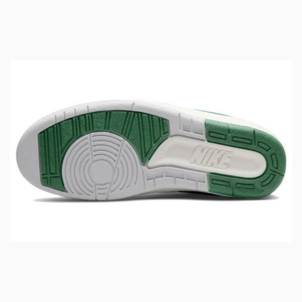 White / Green Nike Low x Nina Chanel Abney Malachite Sneakers Men's Air Jordan 2 | JD-736KA