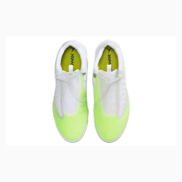 White / Green Nike Reign Volt Basketball Shoes Women's Air Jordan | JD-578UT