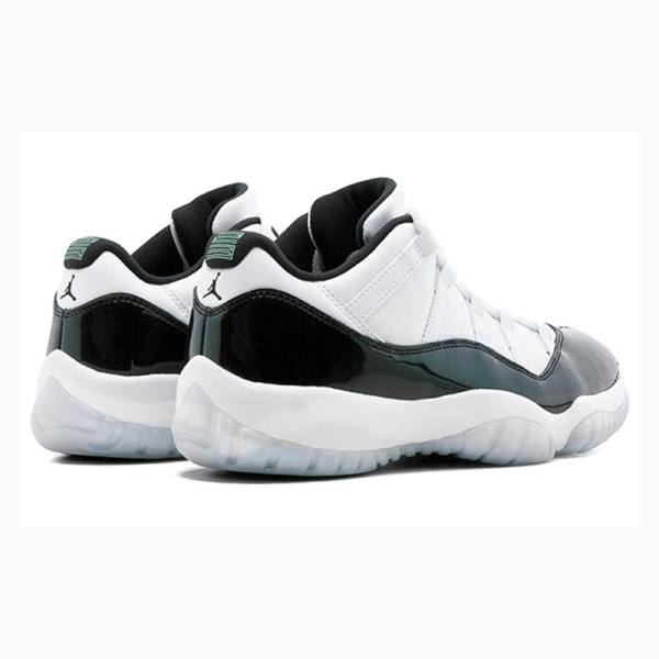 White / Green Nike Retro Low Iridescent Sneakers Men's Air Jordan 11 | JD-289UA