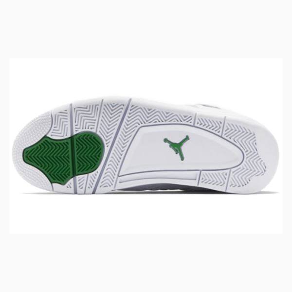 White / Green Nike Retro Metallic Pack Basketball Shoes Men's Air Jordan 4 | JD-691EA