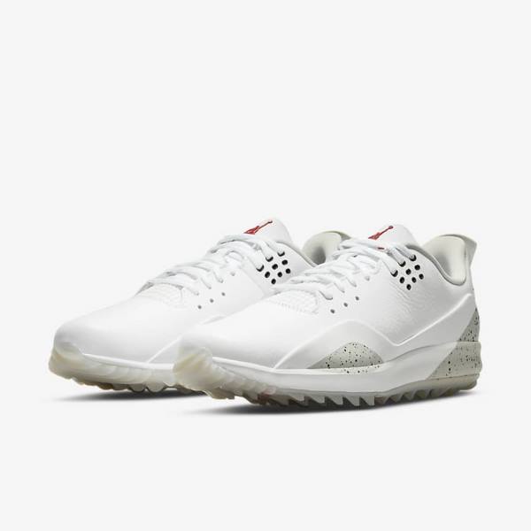 White / Grey / Black Nike ADG 3 Cement Running Shoes Men's Air Jordan | NK726KQH