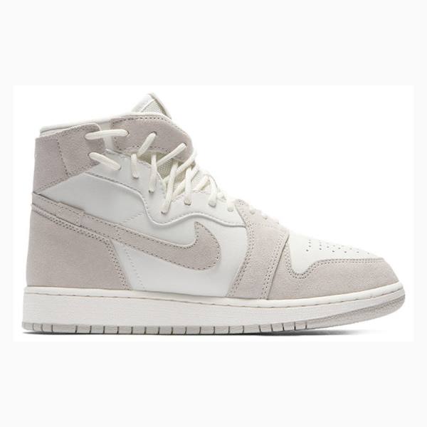 White / Grey Nike Rebel XX Moon Particle Basketball Shoes Women's Air Jordan 1 | JD-794OY