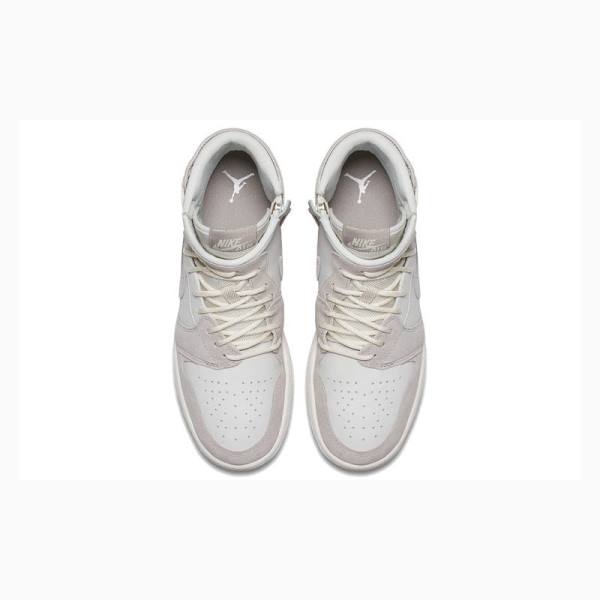 White / Grey Nike Rebel XX Moon Particle Basketball Shoes Women's Air Jordan 1 | JD-794OY