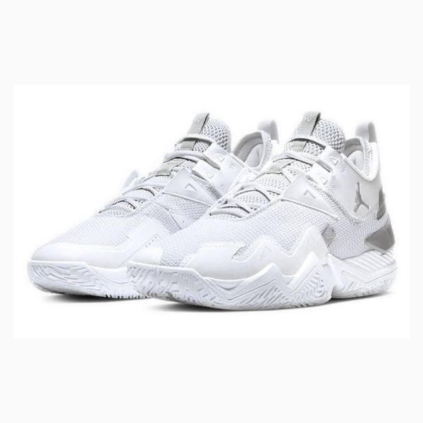 White / Grey Nike Westbrook One Take Basketball Shoes Women's Air Jordan | JD-504WI