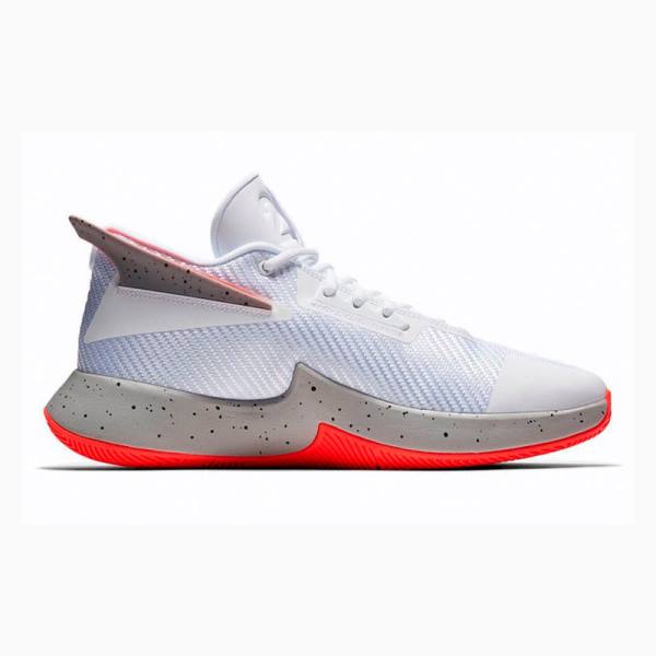 White / Grey / Red Nike Fly Lockdown Basketball Shoes Men's Air Jordan | JD-310GS