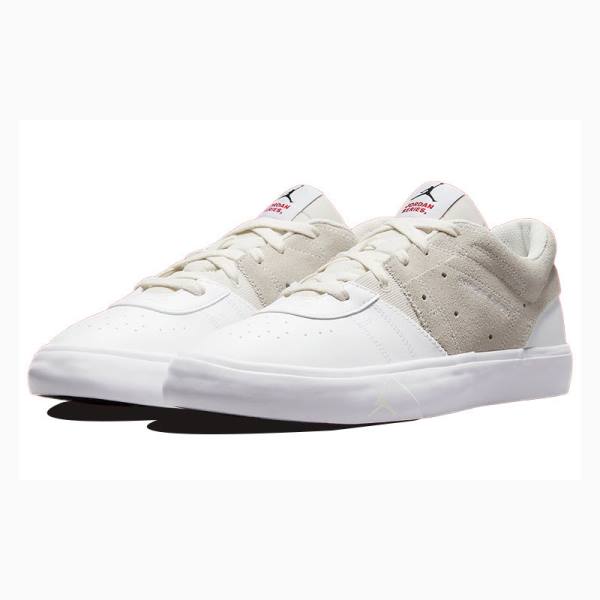 White / Khaki Nike Series ES White Sail Sneakers Men's Air Jordan | JD-356JH