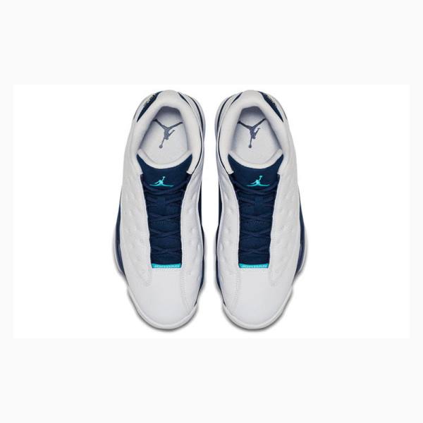 White / Navy Nike Retro Low Hornets Sneakers Men's Air Jordan 13 | JD-675VP