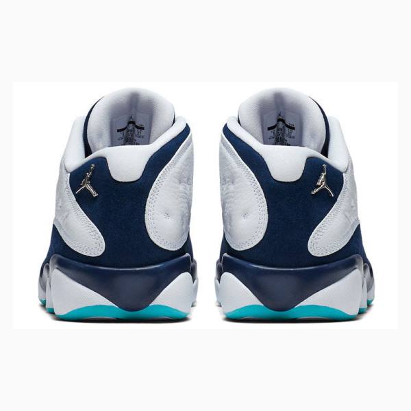 White / Navy Nike Retro Low Hornets Sneakers Men's Air Jordan 13 | JD-675VP