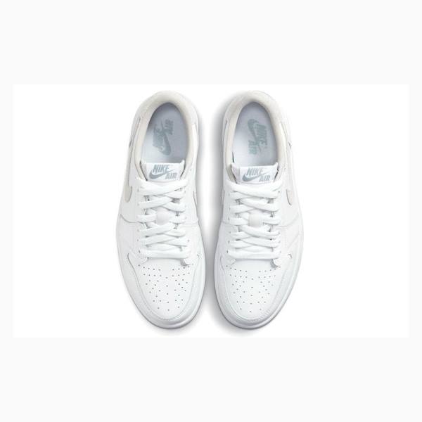 White Nike Low OG Neutral Sneakers Women's Air Jordan 1 | JD-743UB