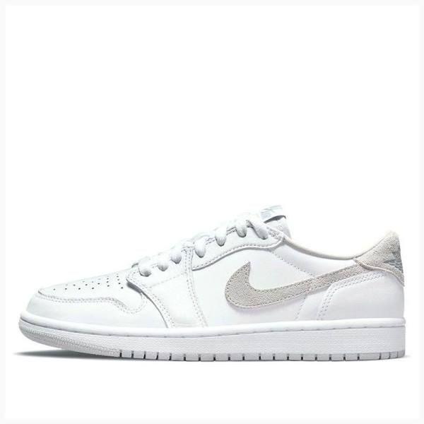 White Nike Low OG Neutral Sneakers Women\'s Air Jordan 1 | JD-743UB