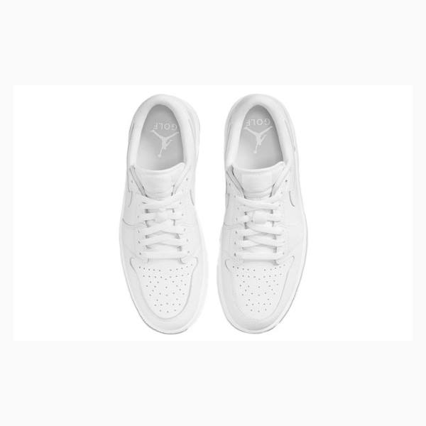 White Nike Retro Low Golf Sneakers Men's Air Jordan 1 | JD-159GM