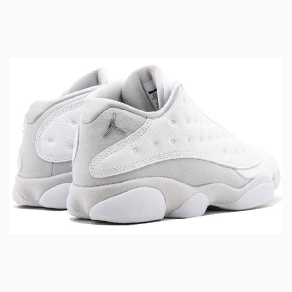 White Nike Retro Low Pure Money Sneakers Men's Air Jordan 13 | JD-580PD