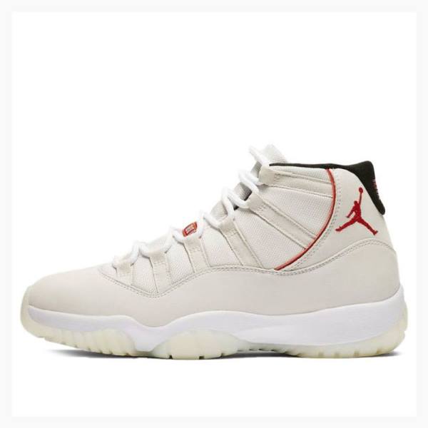 White Nike Retro Platinum Tint Basketball Shoes Men\'s Air Jordan 11 | JD-471IS