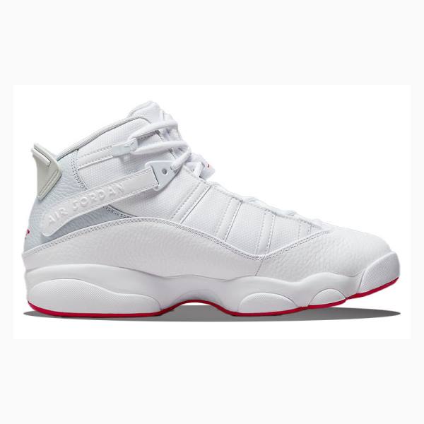 White Nike Rings Basketball Shoes Men's Air Jordan 6 | JD-960BD