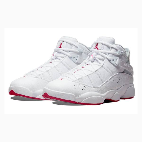 White Nike Rings Basketball Shoes Men's Air Jordan 6 | JD-960BD