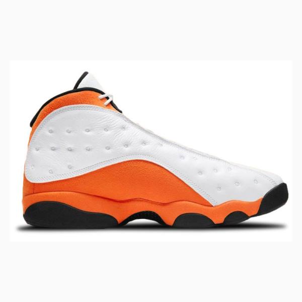 White / Orange Nike Retro Starfish Basketball Shoes Men's Air Jordan 13 | JD-234FZ