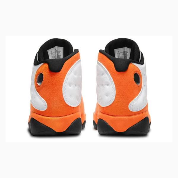 White / Orange Nike Retro Starfish Basketball Shoes Men's Air Jordan 13 | JD-234FZ