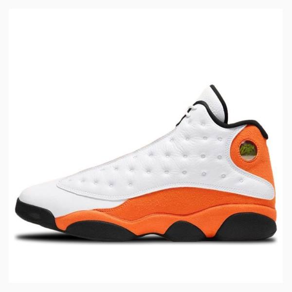 White / Orange Nike Retro Starfish Basketball Shoes Men\'s Air Jordan 13 | JD-234FZ