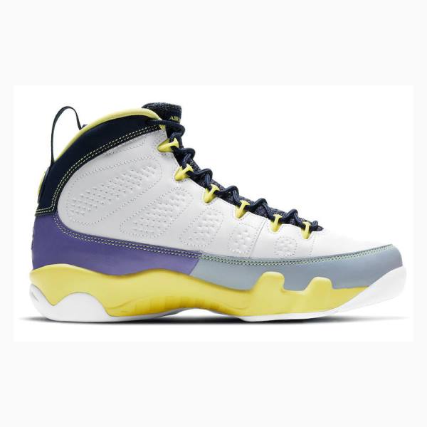 White / Orange / Purple Nike Retro Change The World Basketball Shoes Women's Air Jordan 9 | JD-529TW