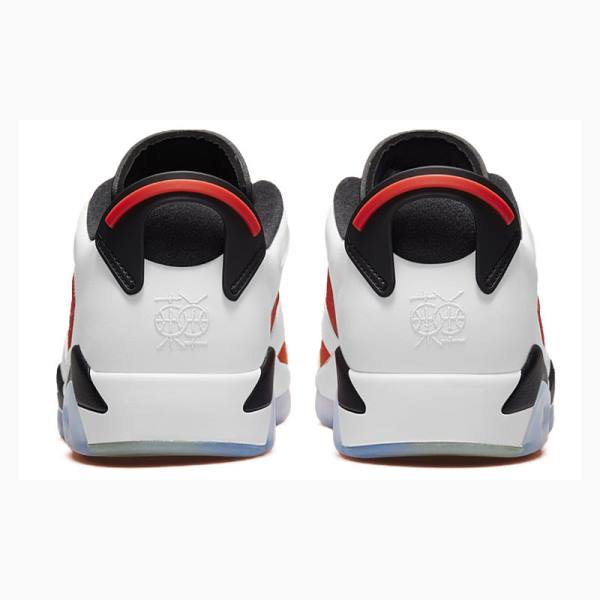 White / Orange / Red Nike Low SE Dongdan Sneakers Men's Air Jordan 6 | JD-310NA