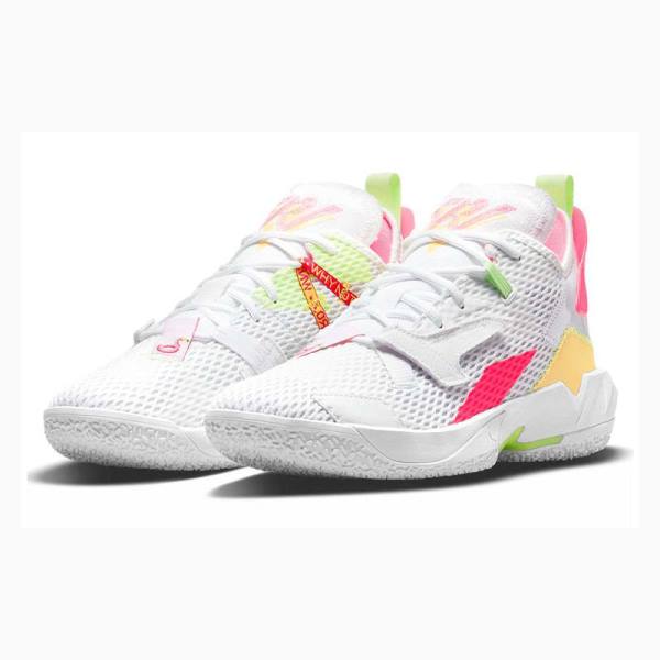 White / Pink / Beige Nike Why Not Zer0.4 PF 4 Basketball Shoes Men's Air Jordan | JD-138GR