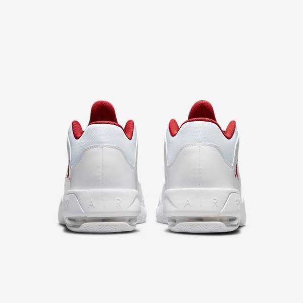 White / Platinum / Black / Red Nike Max Aura 3 Basketball Shoes Men's Air Jordan | NK109HRE