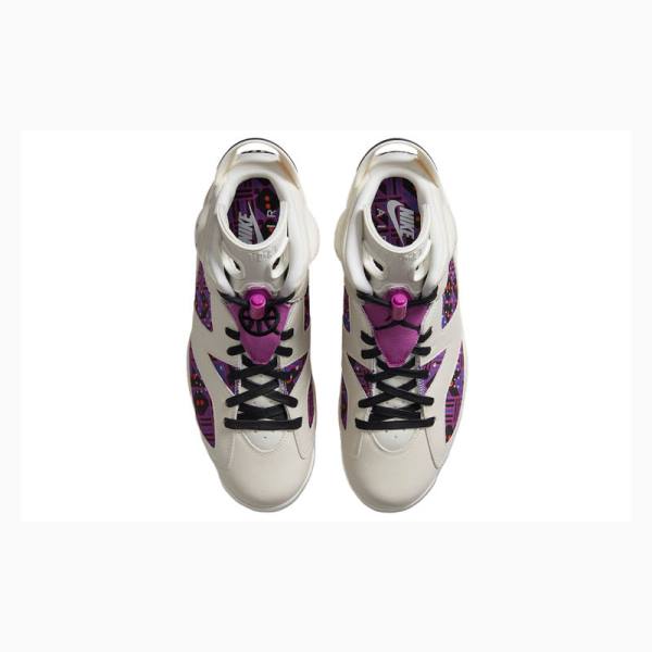 White / Purple Nike Retro Quai 54 Basketball Shoes Men's Air Jordan 6 | JD-603RX