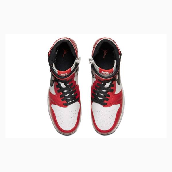 White / Red / Black Nike Rebel XX OG Chicago Basketball Shoes Women's Air Jordan 1 | JD-485DJ