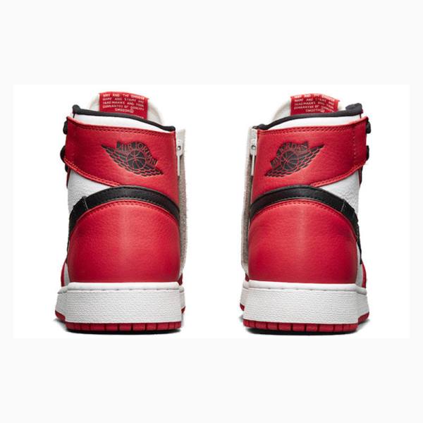 White / Red / Black Nike Rebel XX OG Chicago Basketball Shoes Women's Air Jordan 1 | JD-485DJ