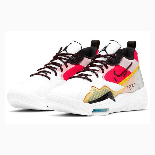 White / Red / Black Nike Zoom 92 Basketball Shoes Women's Air Jordan | JD-839FA