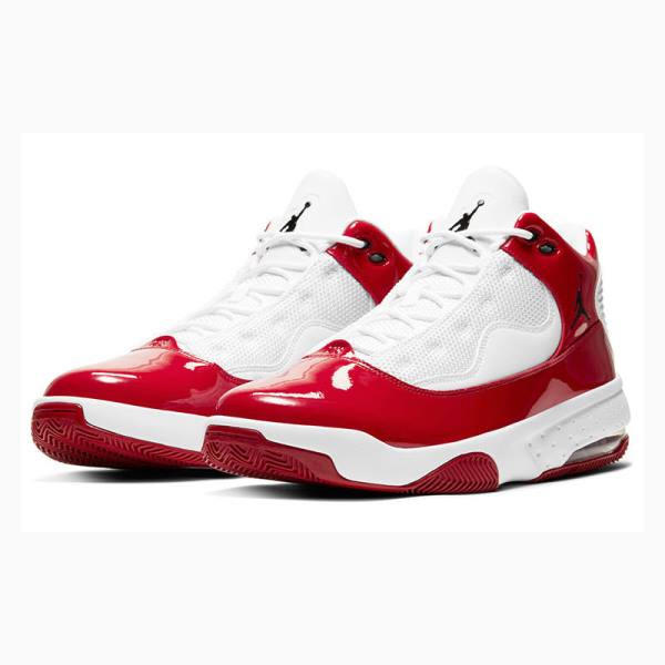 White / Red Nike Max Aura 2 Basketball Shoes Men's Air Jordan | JD-301YM