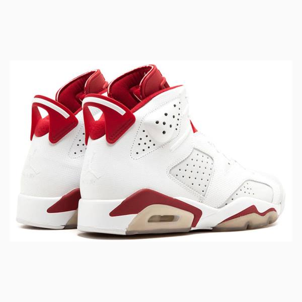 White / Red Nike Retro Alternate Basketball Shoes Men's Air Jordan 6 | JD-032XM