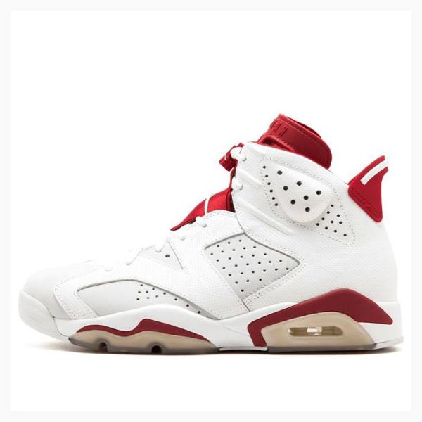 White / Red Nike Retro Alternate Basketball Shoes Men\'s Air Jordan 6 | JD-032XM