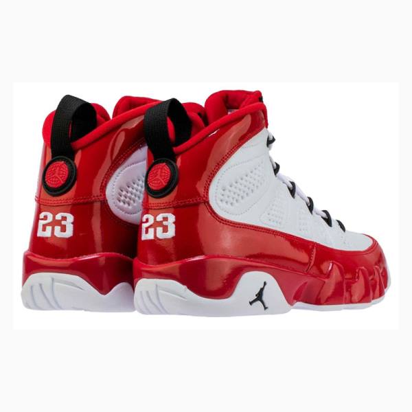 White / Red Nike Retro Basketball Shoes Men's Air Jordan 9 | JD-137KR