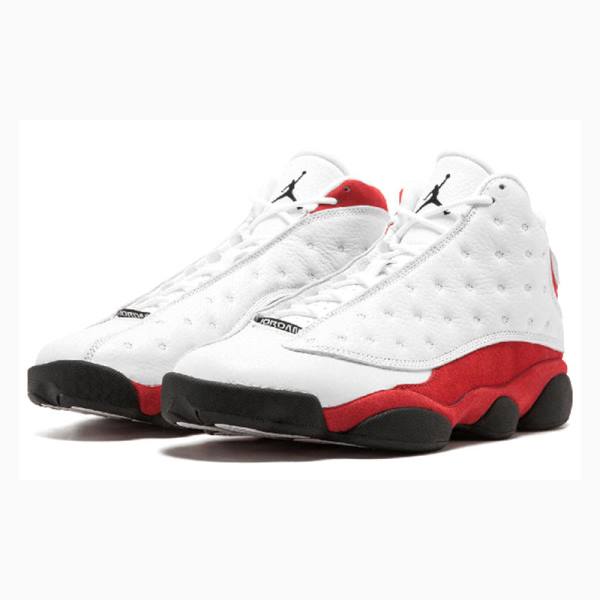 White / Red Nike Retro Chicago 2017 Basketball Shoes Men's Air Jordan 13 | JD-724EA