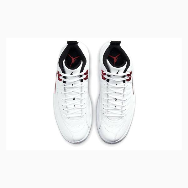 White / Red Nike Retro Twist Basketball Shoes Men's Air Jordan 12 | JD-152WT