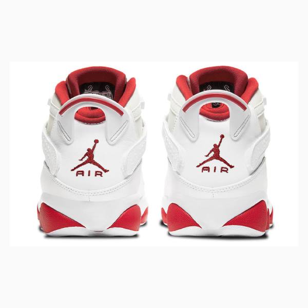 White / Red Nike Rings Hare Six Champions Basketball Shoes Men's Air Jordan 6 | JD-523NE